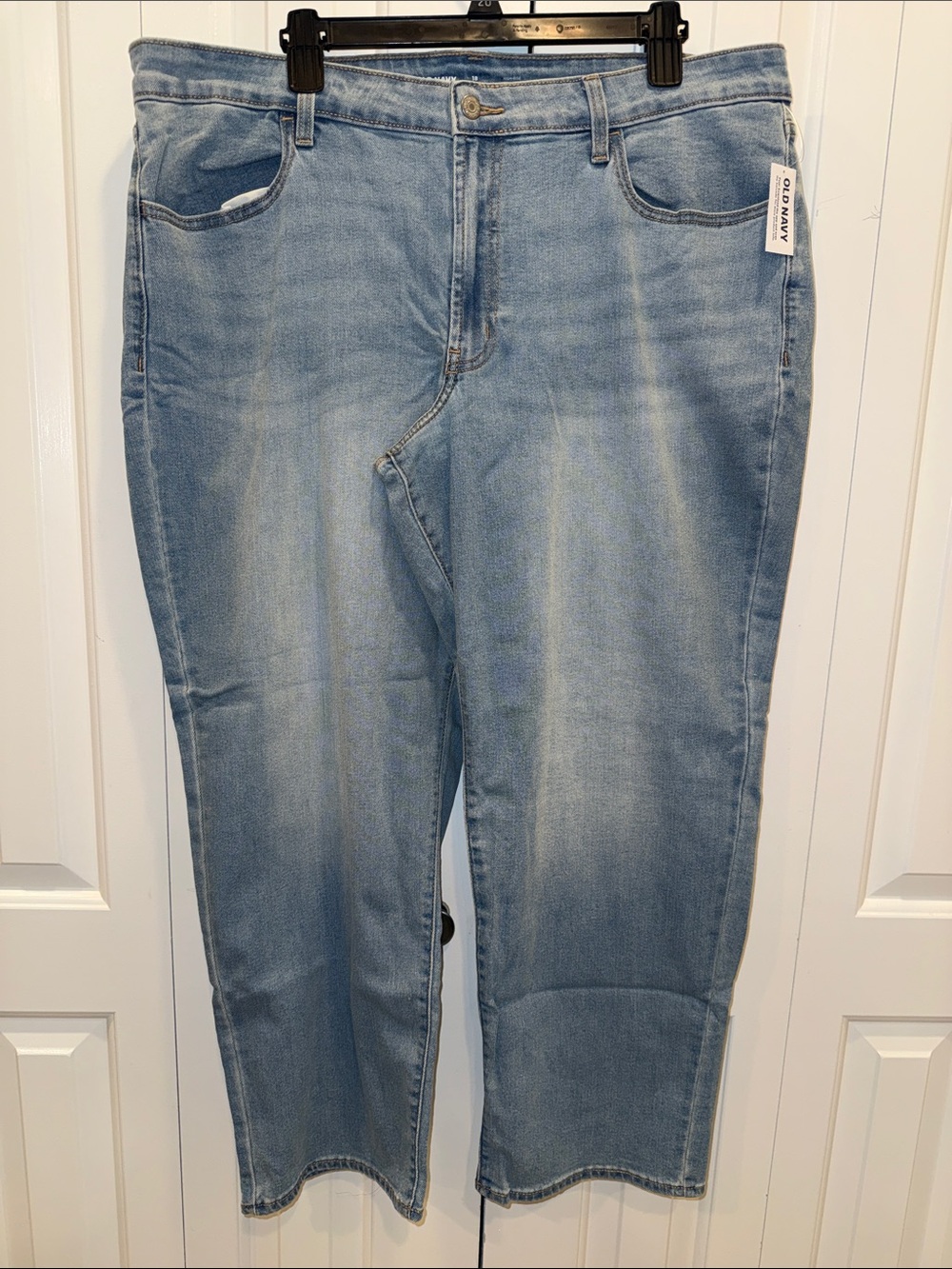 Old Navy Light Blue Straight-Leg Jeans